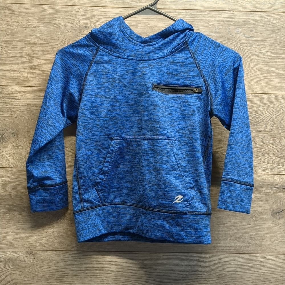 Energy Zone Blue Pull Over Hooded Sweater Boys size 4/5